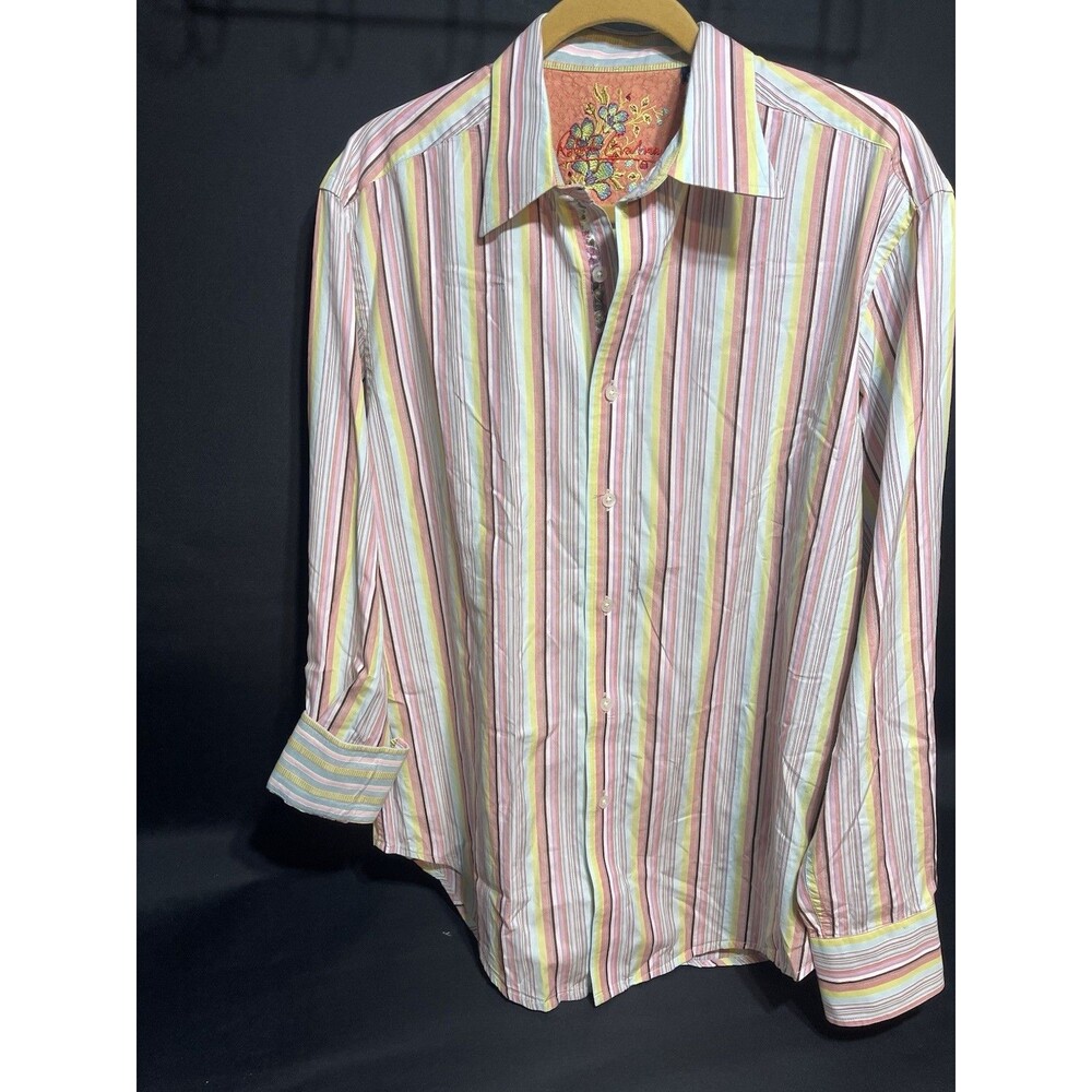 Robert Graham Size Large Women’s Long Sleeve Collared Shirt N7